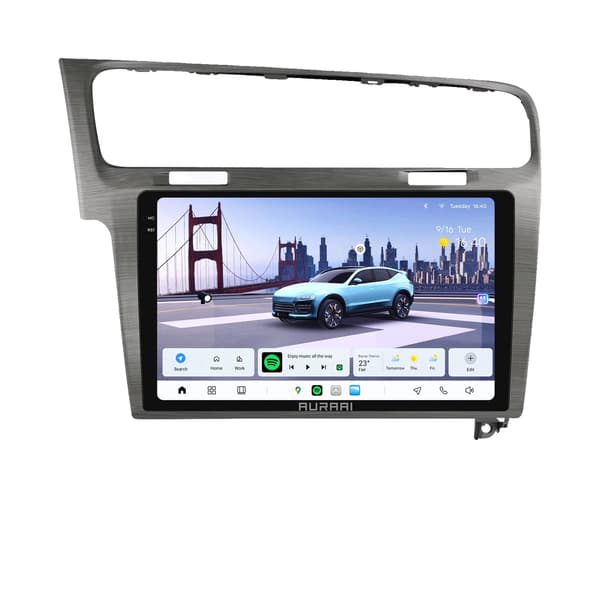 Bil Intelligent Skärm, GPS Navigation, Bluetooth Anslutning, 10.1 tum (Grå)