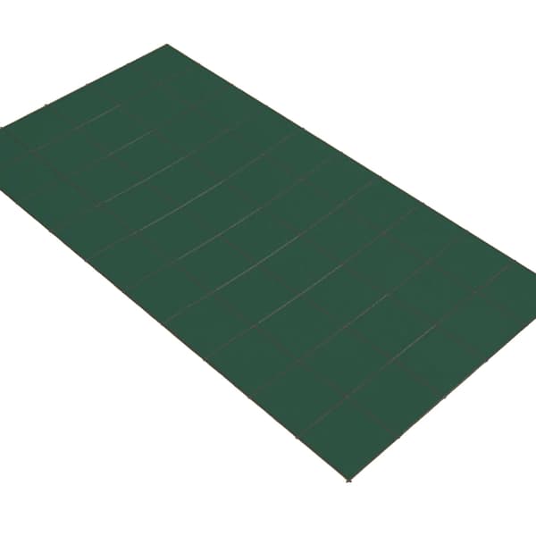 Poolskydd, hållbart polypropenmaterial, tät nätdesign, GRÖN, För 14x26ft pool