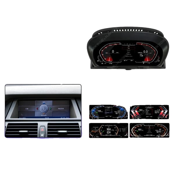 Digital Dashboard, 12,3" HD Skærm, Kompatibel med CCC CIC og NBT EVO, E71 2007-2013