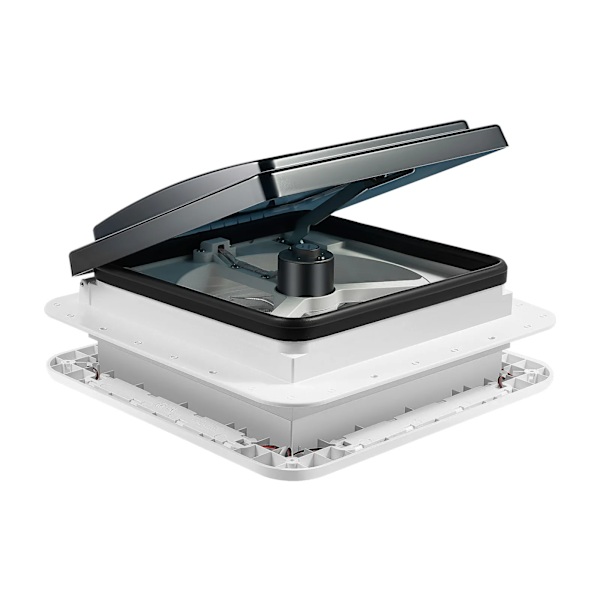 12V Husvagnstakventilator, LED-belysning, Tyst drift,som bild