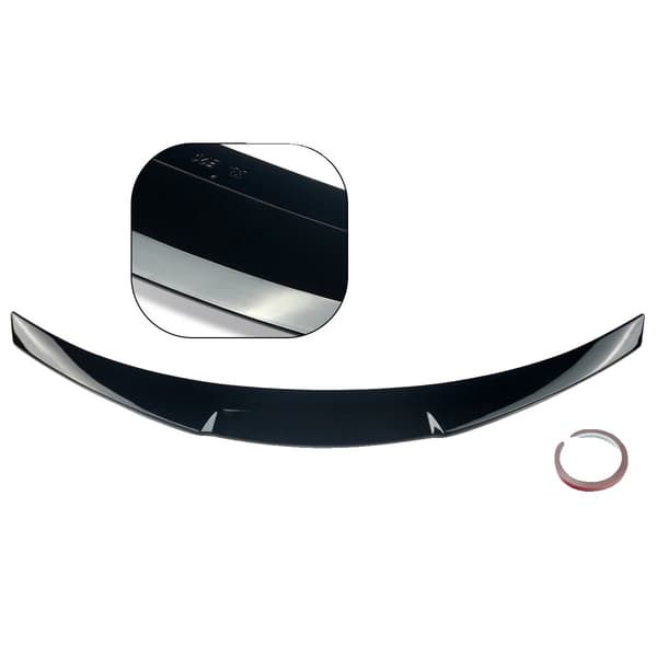 Bagspoiler, ABS-plast, aerodynamisk design, Glansende Sort