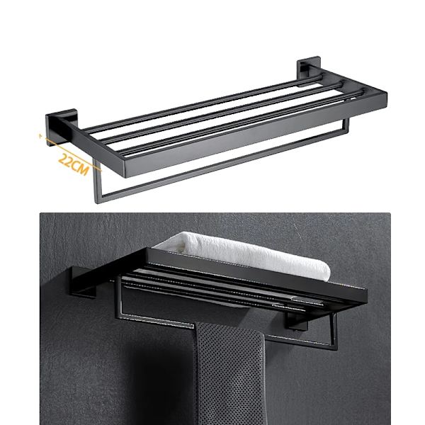 Håndklædeholder, Stålmateriale, 50 cm Bredde, 005FB