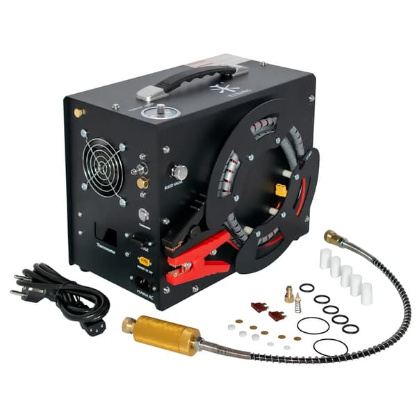 TUXING Luftkompressor, 4500 PSI Tryck, Tvåstegs Kolvkompressor,220V, TXES062