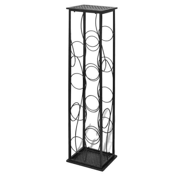Flaskeholder, Metal Konstruktion, Moderne Design, sort
