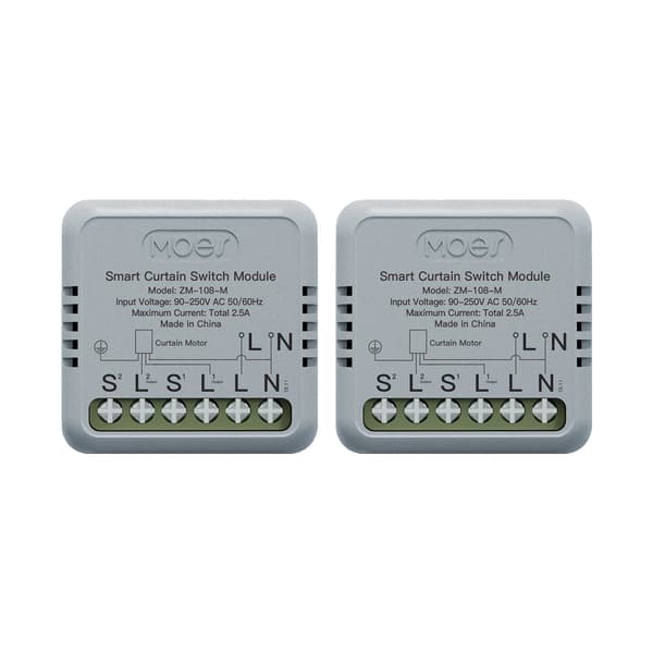 Smart Gardin Kontakt, Styring med Stemmesignal, App-Baseret Administration, ZigBee 2 PCS