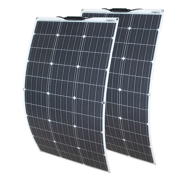 Flexibel solpanel, 100W effektuttag, monokristallin teknik,solpanel 200w