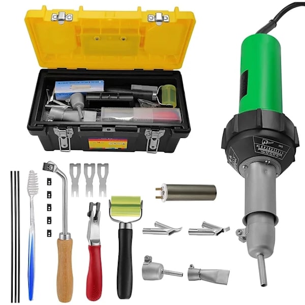 Plastsvets, 1600W Effekt, Varmuftspistol, 220V, kit som bild kit as pic 220V