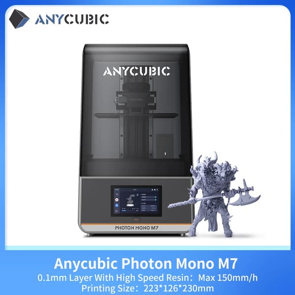 3D Resinprinter, 10K Precision, Stort Utskriftsvolym,Photon Mono M7