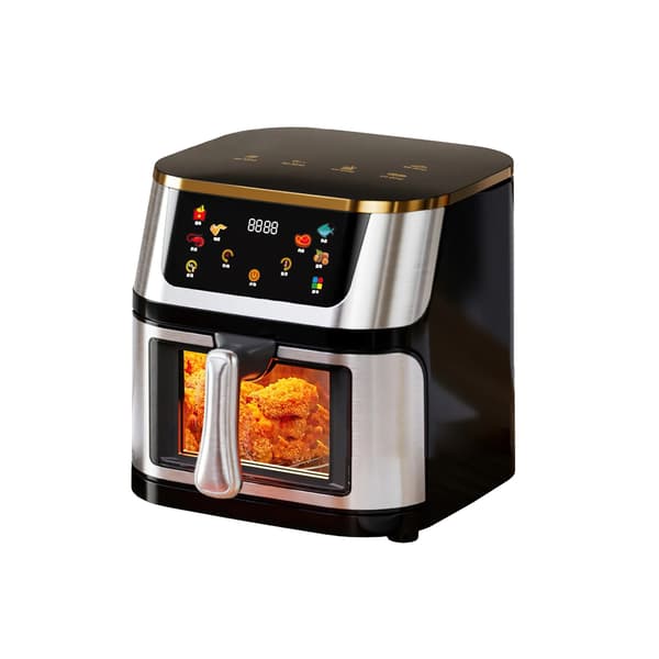 Luftfritös Brödrostugn, 12L Kapacitet, LED Pekskärm, 12L