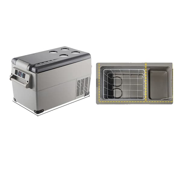 Bilkøleskab, Justerbar Temperaturinterval, Effektiv Kølesystem, 35L