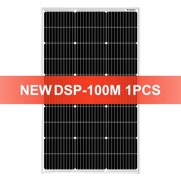 Solpanel, Effektiv Energi Generering, Kompakt Design, 100W