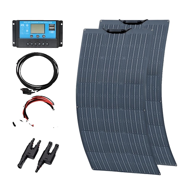 Flexibelt solpanelkit, 200W nominell kapacitet, lättviktsdesign,12V 24V 200W kit