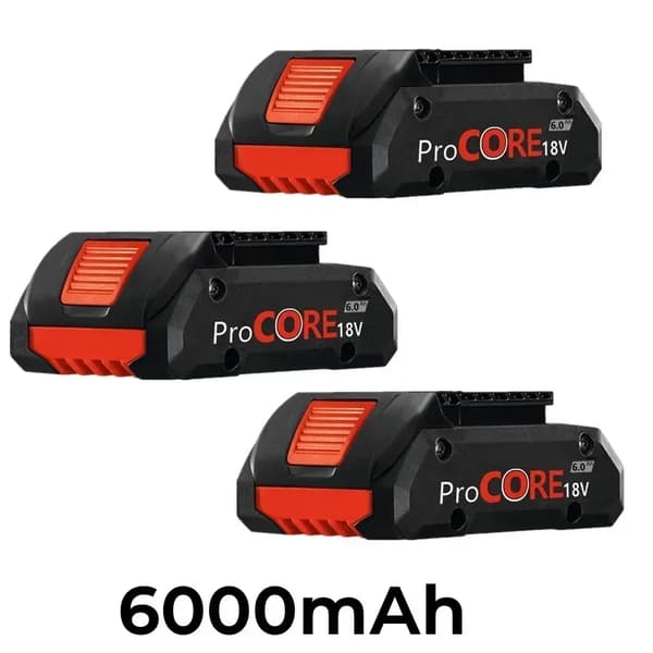 Ersättningsbatteri, 18V, 6.0 AH kapacitet, 6.0Ahx3
