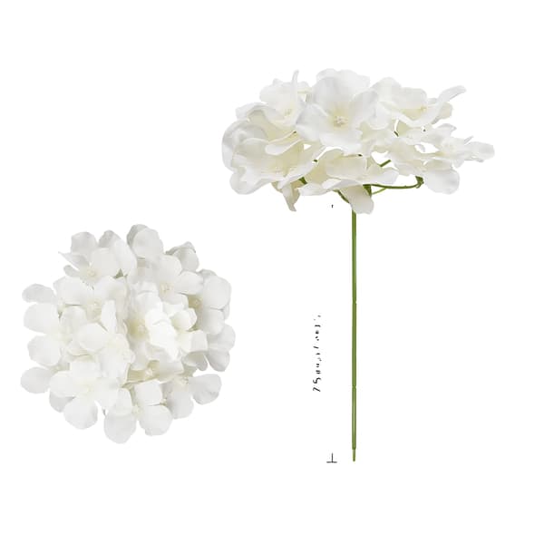 Konstgjorda Blommor, Polyester Material, Blomhuvud Stil, vit, 205st