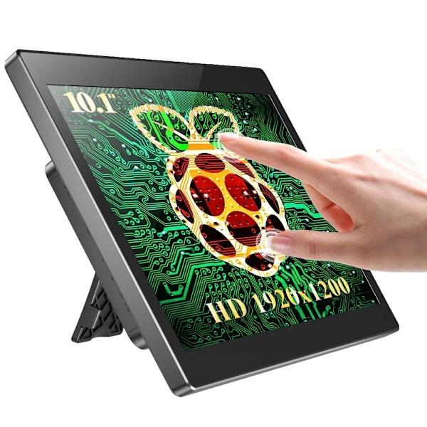 10,1 tommer IPS-skærm, multi-touch, HDMI- og USB-C-forbindelse, 1900x1200, EU Stik 1900x1200 1900x1200
