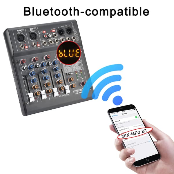 Lyd Mixer, 320 DSP-effekter, 4 kanaler