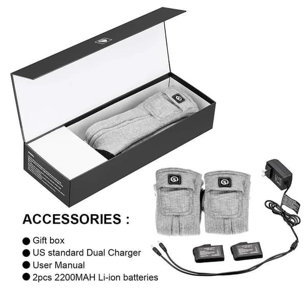Värmestrumpor, Justerbara Temperaturinställningar, Förlängd Batteritid,SS01G, M