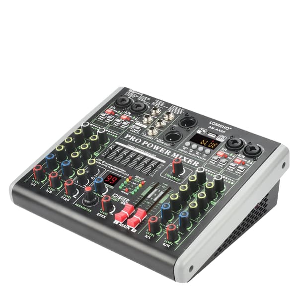 LOMEHO Power Mixer, 100W Utgång, Bluetooth-anslutning,EU PLUG