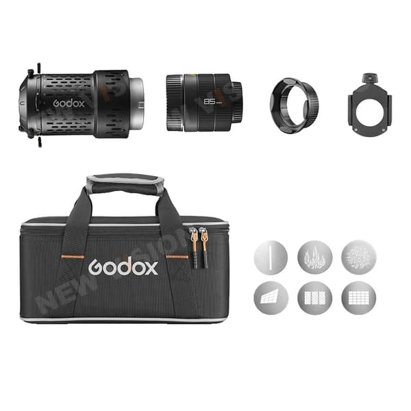 Godox LED-projektionsfäste, Fresnel-lins, lättviktsdesign, BFP