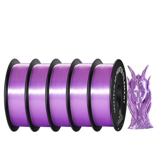 3D Filament, Silk PLA, Miljøvenligt Materiale, LILLA