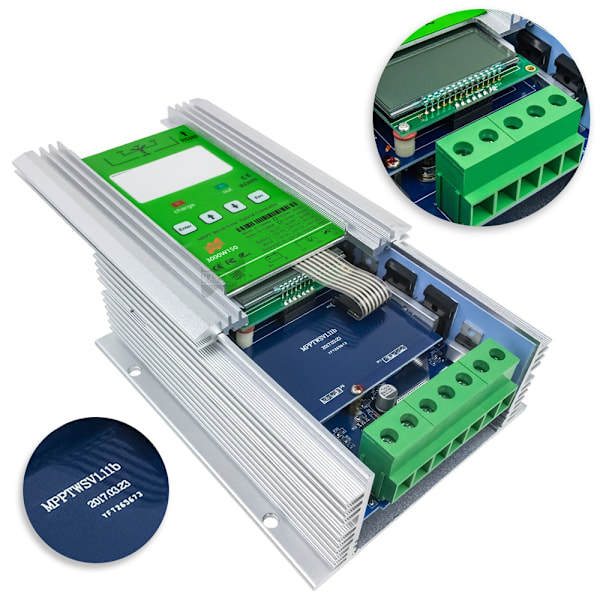 4000W Vind Sol Hybrid Opladningscontroller - MPPT, Equalizer, 12V 24V 48V AUTO 3000W With Equalizer