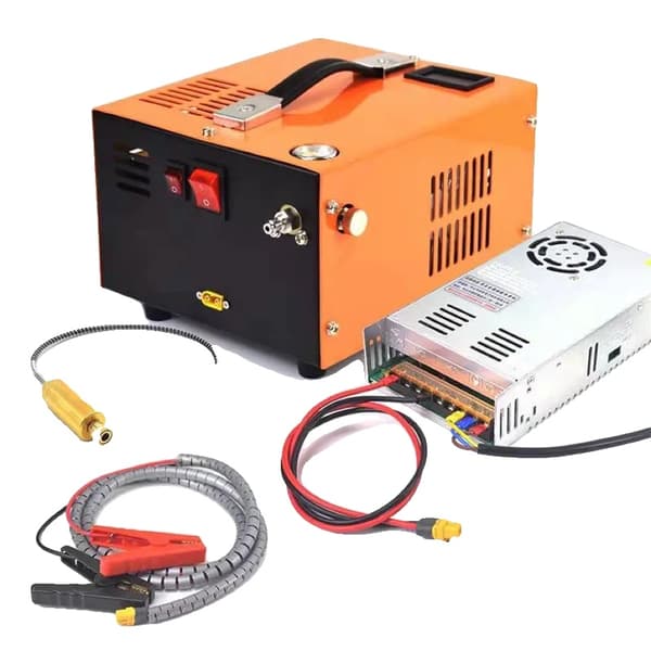 Högtrycksluftkompressor, Mångsidiga kraftalternativ, Automatisk avstängningsfunktion, 220V-12V