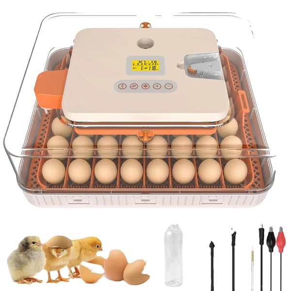 Inkubator, Automatisk Äggvändning, Temperaturkontroll, 56 Ägg