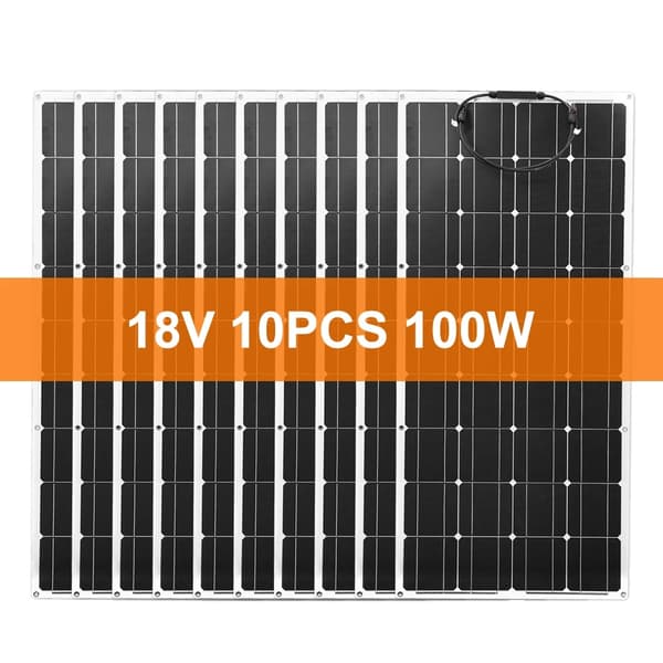 Solpanel, Flexibel Design, Hög Effektivitet, 10PC 100w
