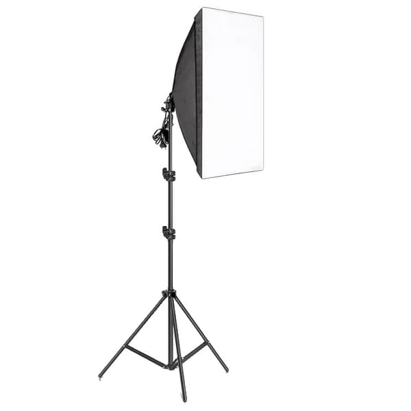 Fotografi Softbox Sæt, Justerbar Lystativ, Jævn Belysning, Ingen pære