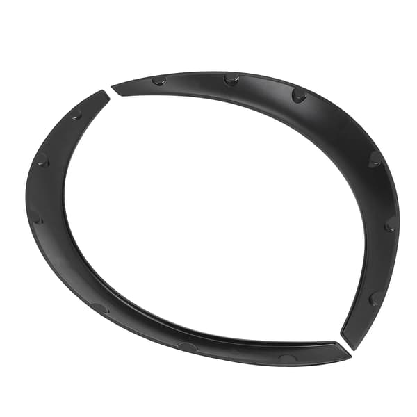 Fender Flares, Fleksibel Polyurethan, Universel Pasform, Sort