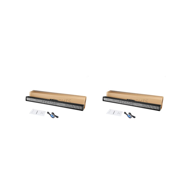 LED Strobelys, 200W Effekt, DMX Kontrol, Glat Dæmpning, 2PCS, EU stik