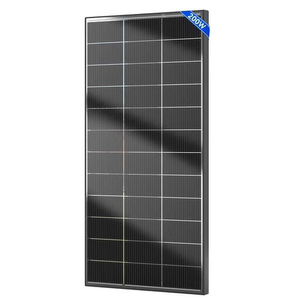 Solpanel, Høj Effektivitet, Holdbar Konstruktion, 200W 1Stk