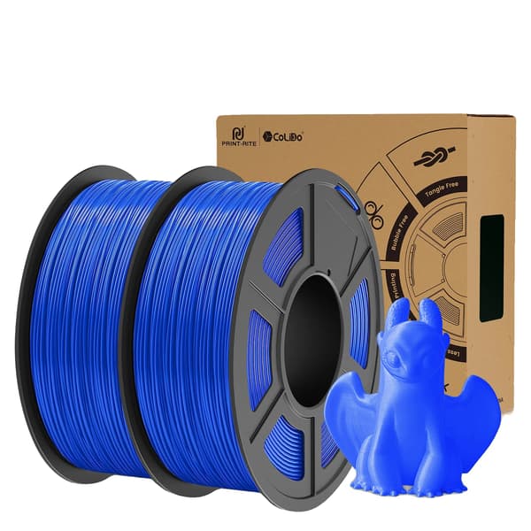 3D Filament, 2KG, 1,75mm Diameter, TPU-BLÅ