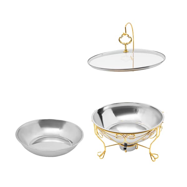 Chafing Dish, Rostfritt Stål, Stort Kapacitet, Guld