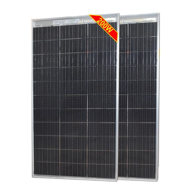 Solpanel, Hög Effektivitet, Hållbar Design, 2st 100w panel