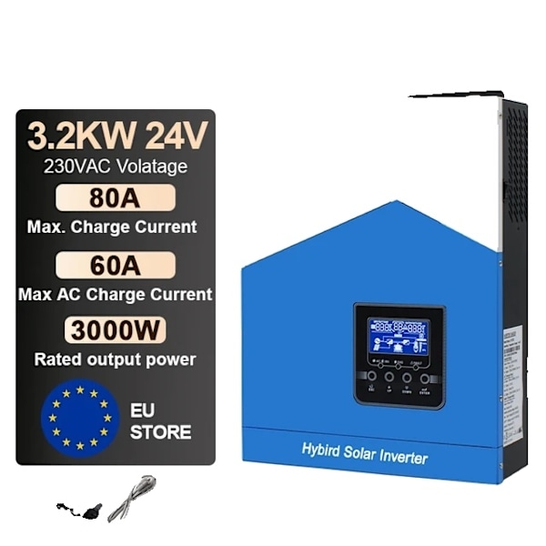 Hybridiaurinkoinvertteri, enintään 80A MPPT-lataussäädin, PV enintään 450VDC, SMH-II-32KW-WIFI SMH-II-3.2KW-WIFI SMH-II-3.2KW-WIFI