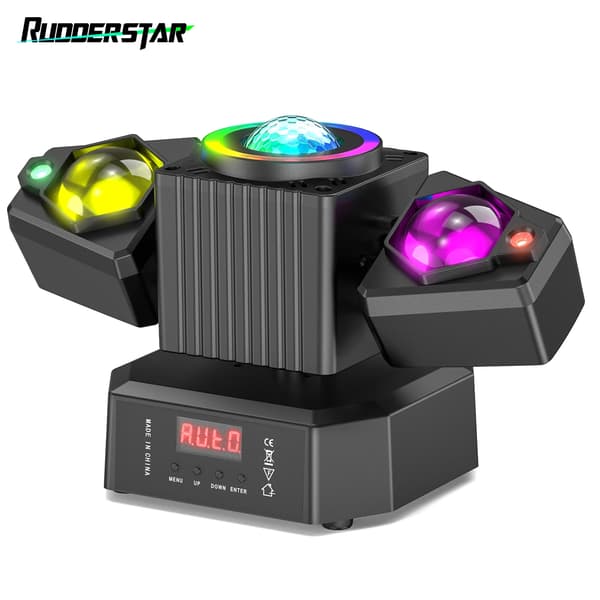 LED Scene Belysning, 65W Effekt, Mini Design, Multi-Kontrolmuligheder, sort, EU-stik