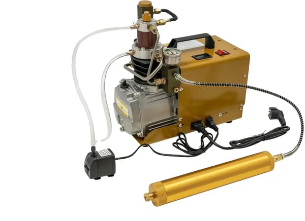 Luftpump, 300BAR tryck, 100L/min luftflöde, 220V, EU