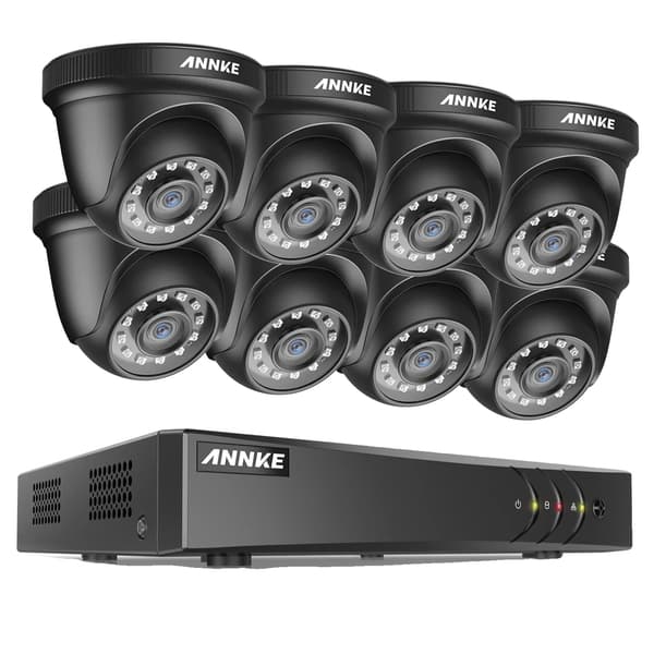 Videoovervågningssystem, 8CH forbindelse, 1080P opløsning, DW81KD-58BL, 1T-a
