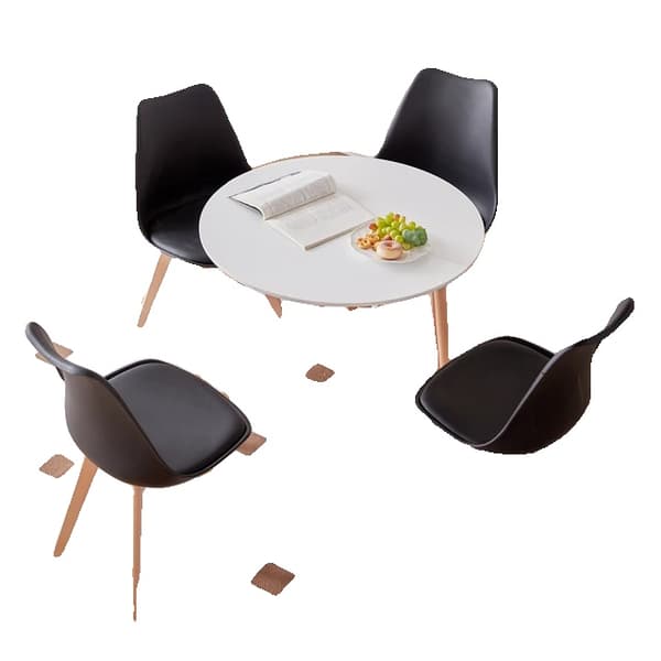 Spisesæt, Moderne Design, Komfortable Siddepladser, Sort spiseborde