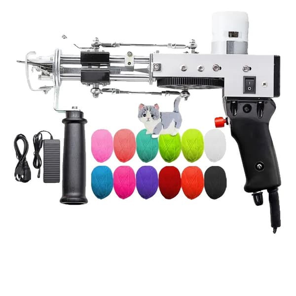 Tufting Gun, Bärbar Design, Hög Effektivitet, svart set