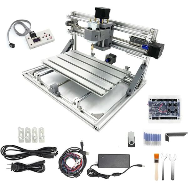 CNC-graveringsmaskin, 12-36V ström, GRBL kontrollprogramvara,Ingen laser, Med kontroller