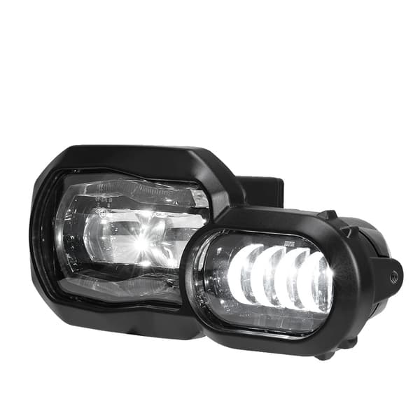 LED-strålkastare, komplett montering, BMW F800GS, E9 Strålkastare