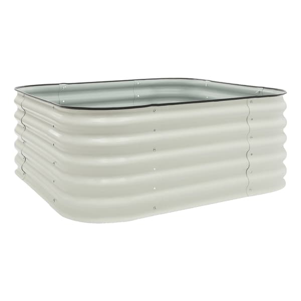 Hævet Havebed, Holdbar Konstruktion, Rummelig Design, HVID