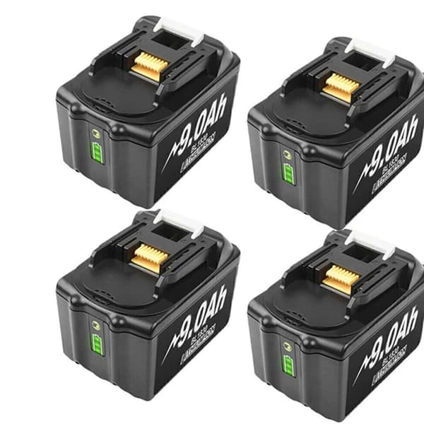 Batteri, 9000mAh kapacitet, smart LED-indikator, 4 st 9.0