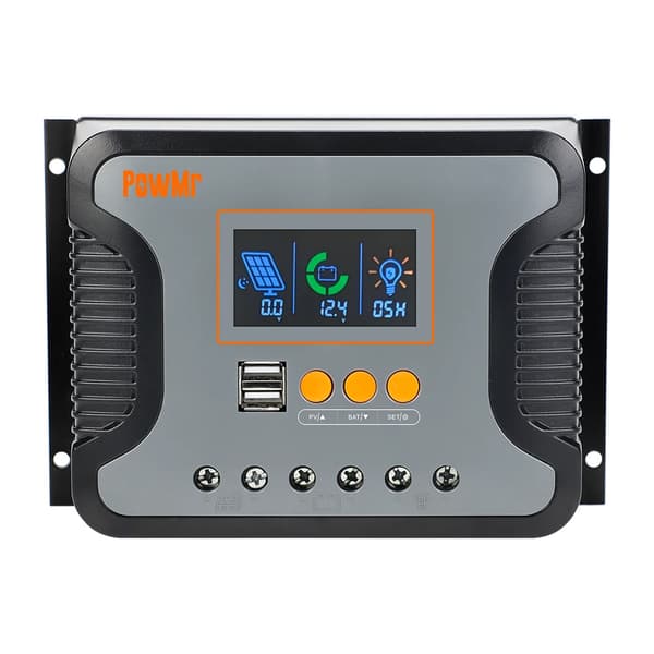 Solcellelader, Automatisk Drift, LED Skærm, 80A, 12V 24V 36V 48V