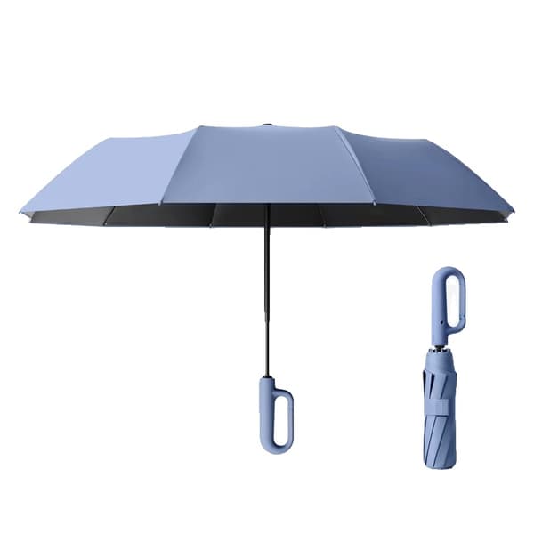 Paraply, Vindmodstand, UV-blokering, jern-b, 8K-b, blå-125CM