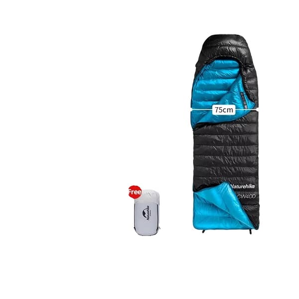 Sovepose, Koldt Vejr Design, Nylon og Andedun Fyld, CW400 Sort M