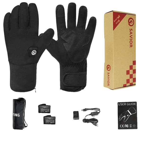 Opvarmede handsker, genopladeligt batteri, touchscreen-kompatible, S20 Opvarmet-c, XL