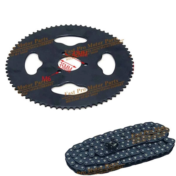 Kæde, 136 led, 35mm bagtandhjul, Kæde og tandhjul Chain and Sprocket Chain and Sprocket